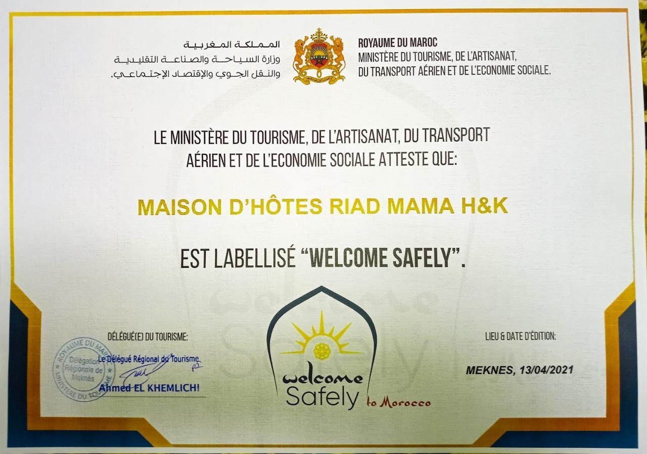 Riad Mama H&K Мекнес Экстерьер фото
